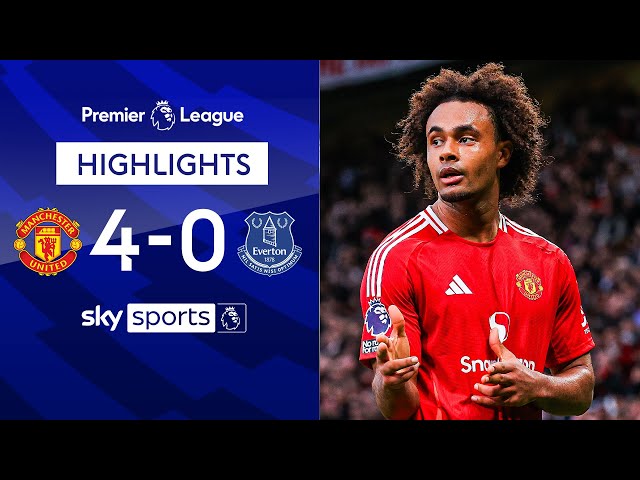 Man Utd get first PL win under Amorim 🔥 | Man United 4-0 Everton | Premier League Highlights