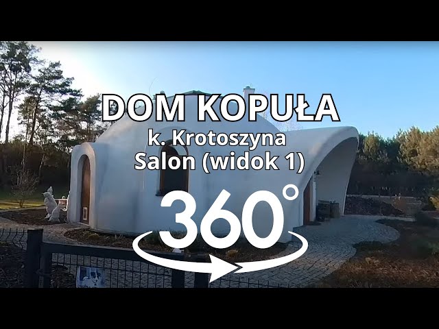 Dom Kopuła k. Krotoszyna - Salon z Aneksem Kuchennym (widok1)