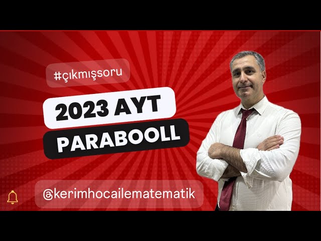 2023 AYT Çıkmış PARABOOLL Sorusu | 👌🏻🎯✅ #parabol  #ayt #çıkmışsoru