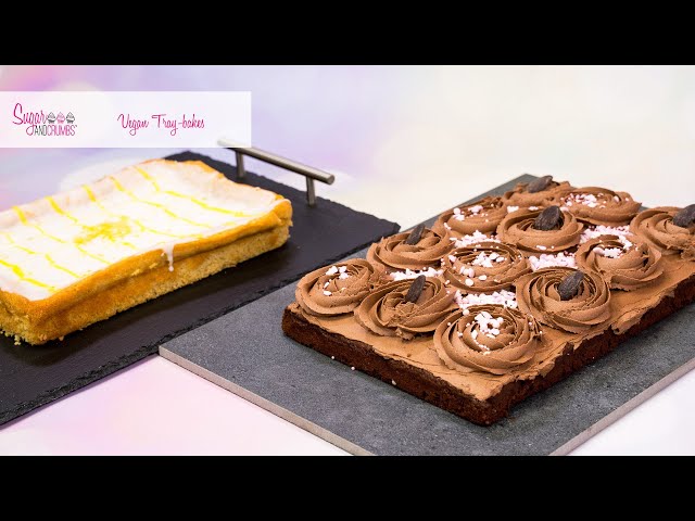 VEGAN Chocolate Tray bake and lemon drizzle Tray bake