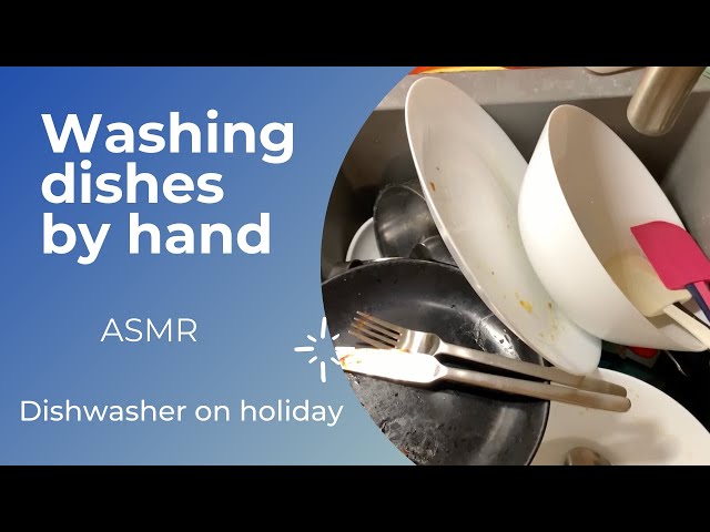 ASMR Dishwashing for Your Relaxation in 4K 💦 Washing, no talking 💦