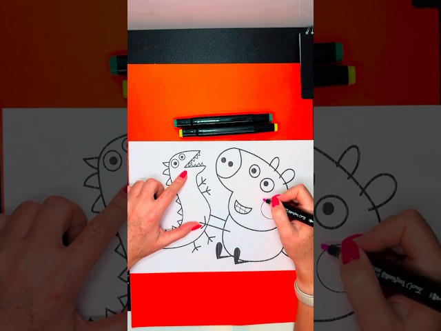 Colouring GEORGE PIG [4K HDR HLG]