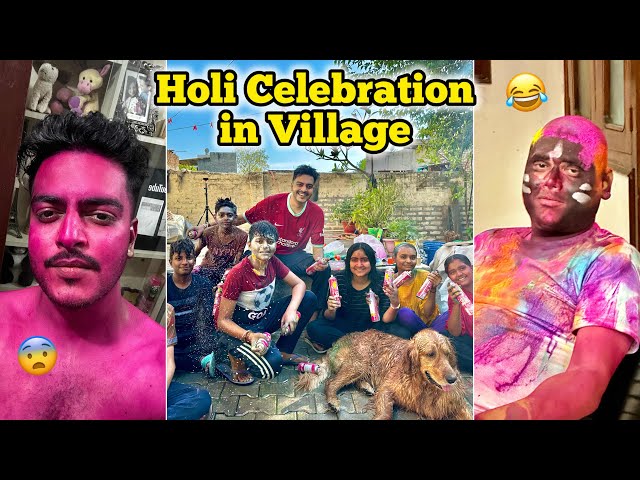 Holi Celebration in Village 😎❤️😂 Rachit Rojha