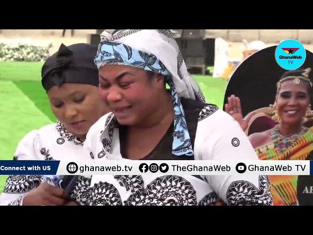 Empress Gifty weeps uncontrollably as she pays last respects to her mother