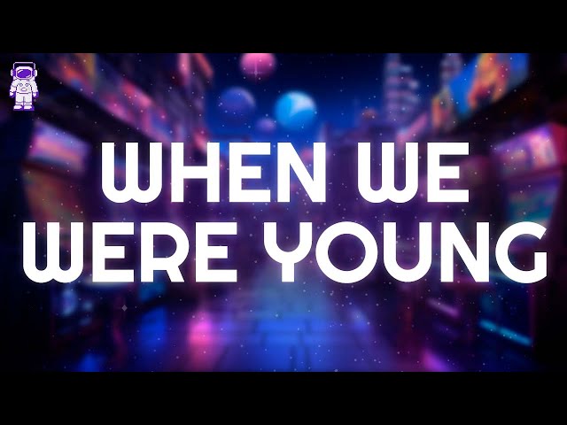 David Guetta, Kim Petras - When We Were Young // Lyrics