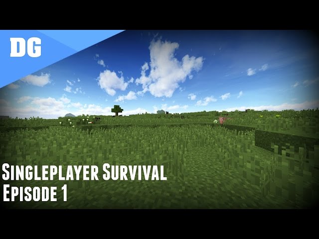 Minecraft Singleplayer Survival - Episode 1 - "Beautiful Spawn!" | Minecraft 1.10 Survival