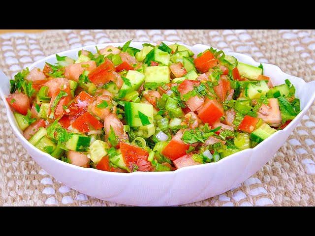 Italian Tomato and Cucumber salad! Lose Weight Fast! Healthy diet!