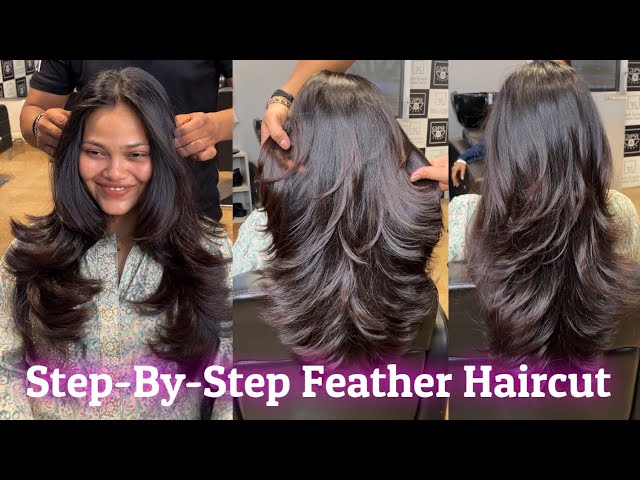 How To Feather Haircut || Forward Graduation Haircut || Layer Haircut || Haircut tutorial || hairs