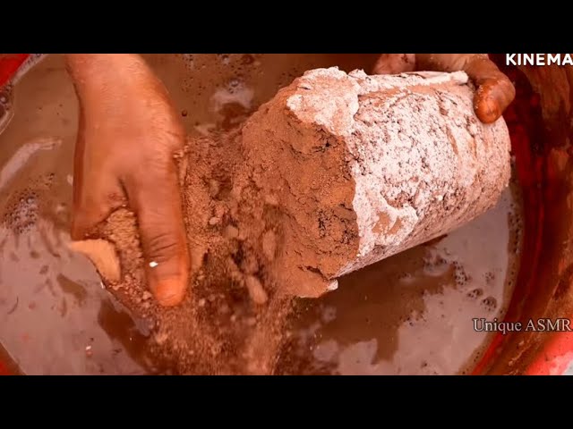 Buttery Soft Pure Red Dirt Water Crumbling ASMR