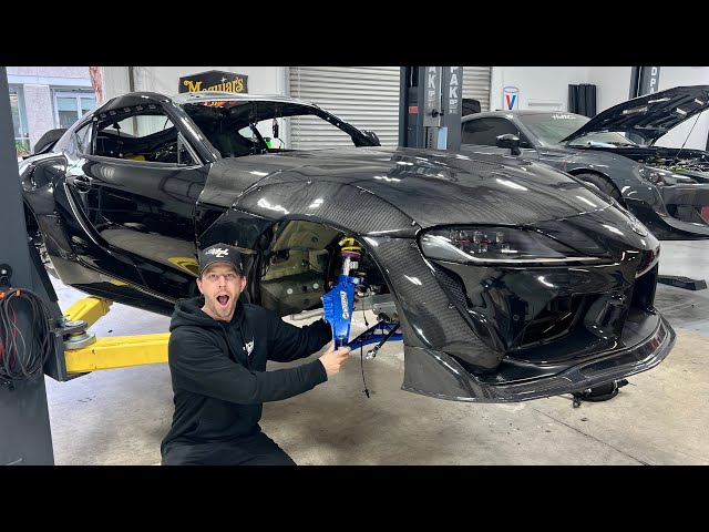 Building My Supra into a Competition Drift Car Ep.5 - Wisefab Angle Kit