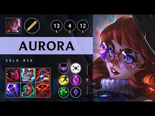 Aurora Mid vs Galio: Dominating - KR Master Patch 14.24