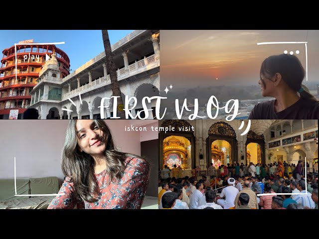 My First Vlog: Exploring ISKCON TEMPLE!