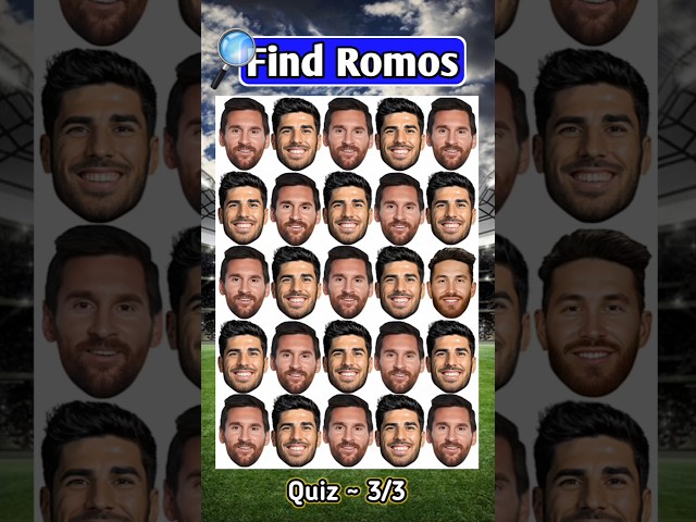 🥇 Guess 🔎 Find Neymar ? Ronaldo ? Ramos ? #football #shorts #quiz