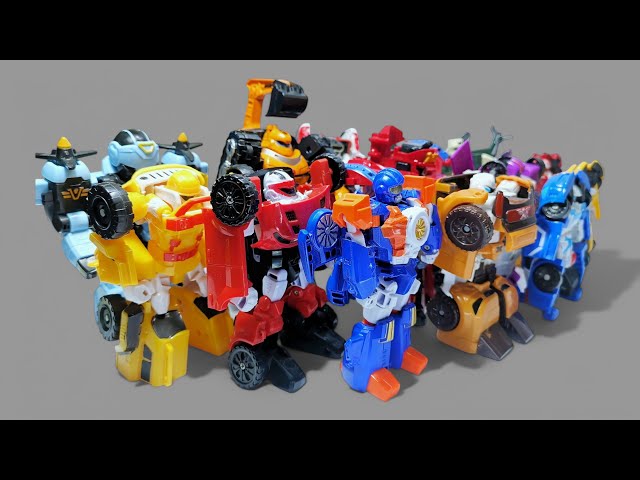 Transforming 15 Tobot Mini Athlon and Adventure Robots into Vehicle Mode ||  Robot Toys