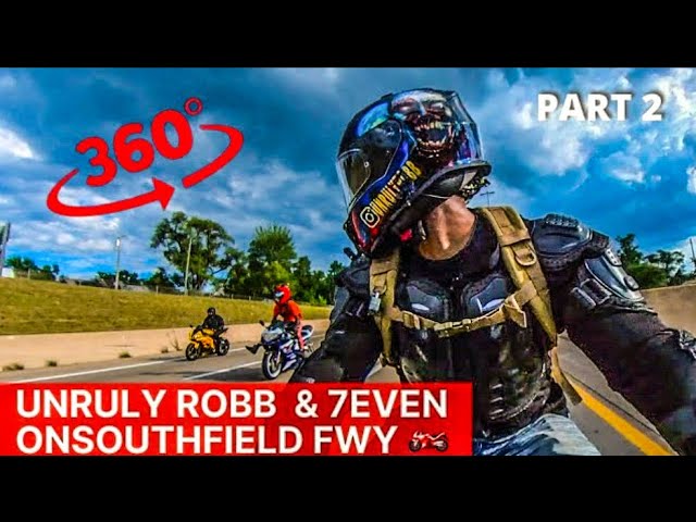 Detroit Bike Life in 360 - Southfield Freeway Part 2 | 4K | HD