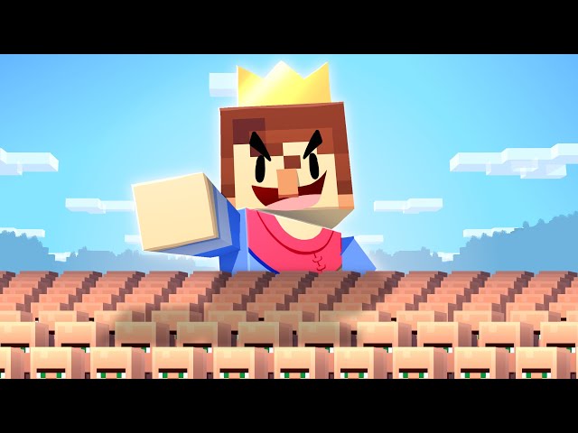 I Became the KING of VILLAGERS in Minecraft!