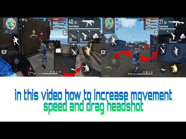 How can increase your movement speed and how drag 🔥🔥