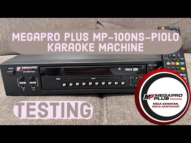 Testing the Megapro Plus MP-100NS-Piolo Karaoke Machine