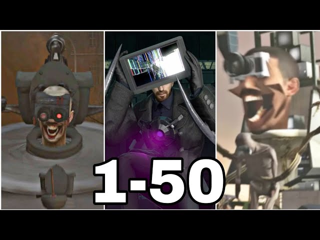 Skibidi Toilet 1-48 (49 50 fanmade) All Episodes (outdated)