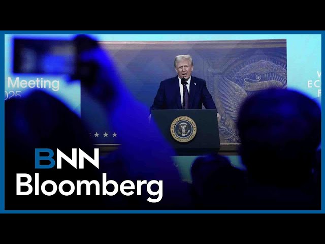 Trump urges lower oil prices, interest rate cuts at Davos