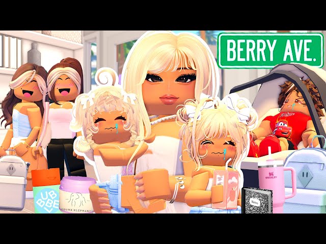 BIG FAMILY BILLIONAIRE FIRST DAY OF SCHOOL ROUTINE *VOICED* BERRY AVENUE