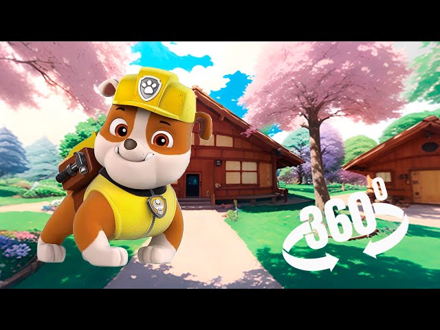 Paw Patrol Rubble Finding Challenge But It's 360 degree video | Paw Patrol