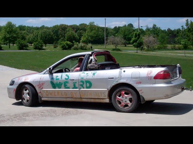 Weirdmobile - Part 8 - Del Sol rear cab wall welded into the Accord El Camino