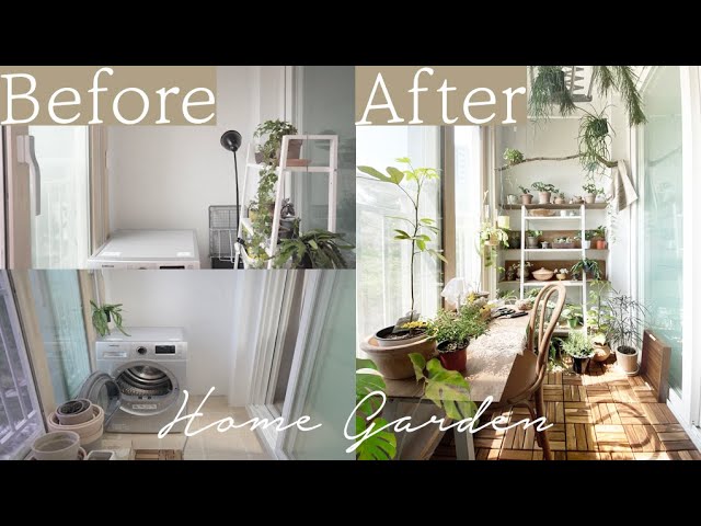 HomeGarden Making :)Small Balcony Healing Garden Decorating | Low-budget planterior home gardening