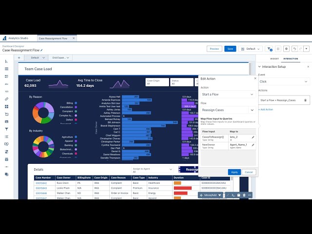 Launch flows from your CRM Analytics dashboard and map context into the flow with clicks not code!