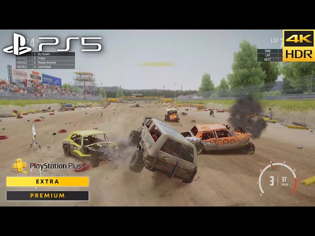 Wreckfest (PS5): Muddigger "AGRESSIVE" gameplay, no commentary