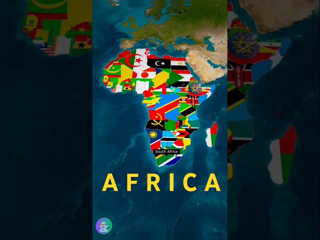 Complete Countries of Africa 🌍 with map animation #africa #shorts #foryou #fyp #information #map