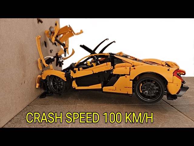 Lego McLaren P1 CRASH test 💥 100 KM/H 💥 Lego Technic 42172