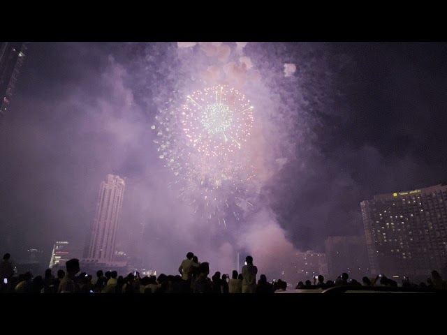 Welcome 2022 Bangkok Countdown fireworks , Happy New Year by Sky Park