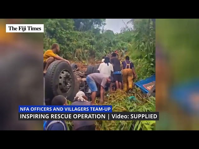 NFA Officers and villagers team in rescue mission