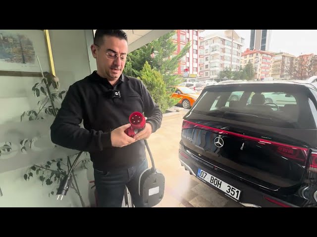 220V ev prizinden Mercedes EQB şarj ediyoruz 🔌 GO-E Seyyar Cihaz ile ⚡️0850 305 72 75