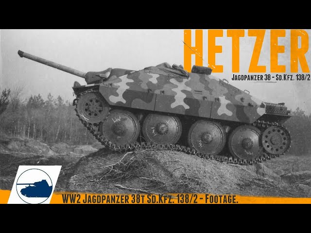 New Rare Jagdpanzer 38(t) Hetzer WWII Footage - BergeHetzer.