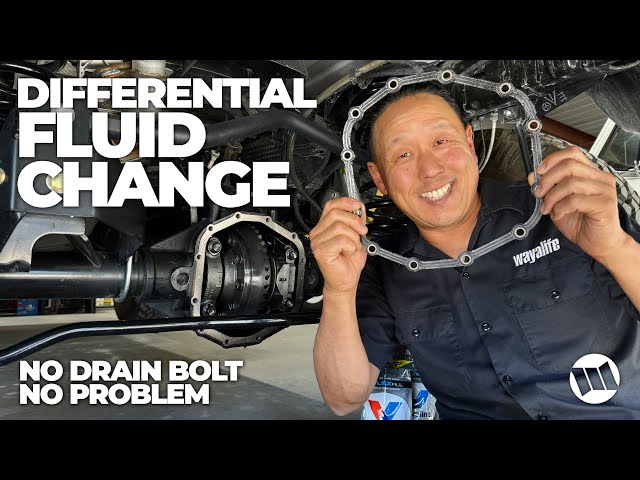 Differential Fluid Change on a Jeep Wrangler JL or Gladiator Axle without Drain Bolts