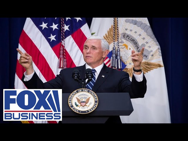 Pence participates in a 'Make America Great Again' rally in Columbus