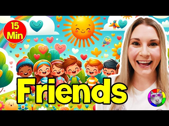 Preschool Learning Video Friends Directed Drawing and Art Lesson Friendship