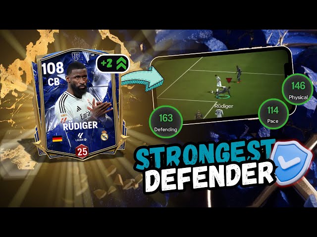 104 OVR RÜDIGER FC MOBILE REVIEW | TOTY 104 RUDIGER FC MOBILE GAMEPLAY REVIEW #fcmobile #fifamobile