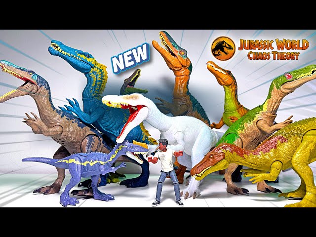 New WHITE Baryonyx & COMPLETE Baryonyx Toys Collection from Jurassic World!