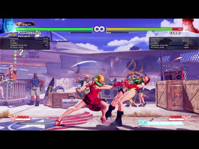 Street Fighter 5: Karin Walk Up Critical Art, 414 Damage