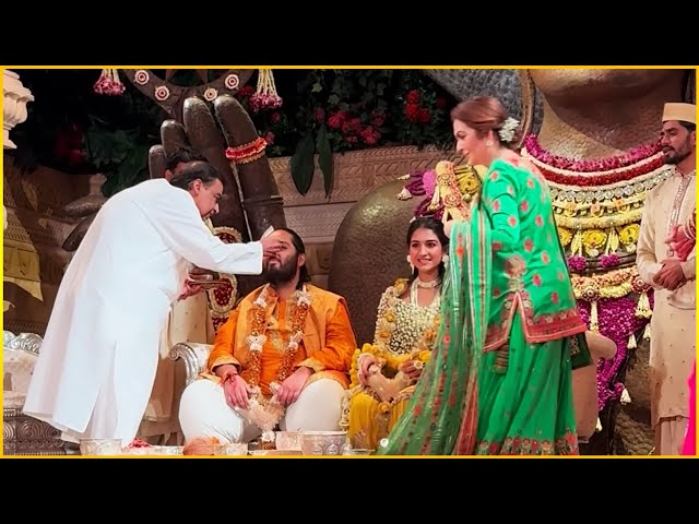 Anant Ambani & Radhika Merchant Haldi Ceremony FULL VIDEO