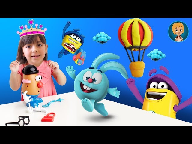 Play Doh Elsa Frozen and Jack Frost Stop Motion (Gertit ToysReview)