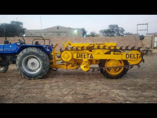 Delta Trencher | Different type of Tractor mounted Trencher price features specifications