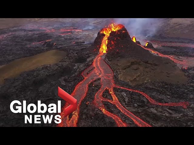 Iceland volcano eruption offers "most beautiful" lava show