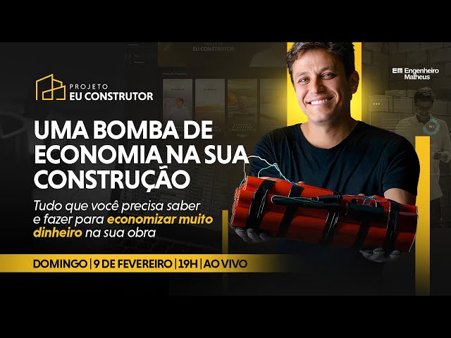 COMO NÃO PERDER R$ 50 MIL OU MAIS NA SUA OBRA (Live Especial) | Engenheiro Matheus