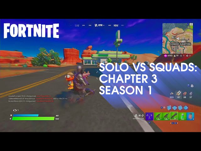 Solo Vs Squads Fortnite [Chapter 3: S1] Nintendo Switch