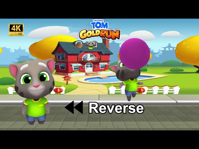 Talking Tom Gold Run Update Tom Gameplay/Walkthrough 4K Part 01 Reverse (FHD) Fullscreen