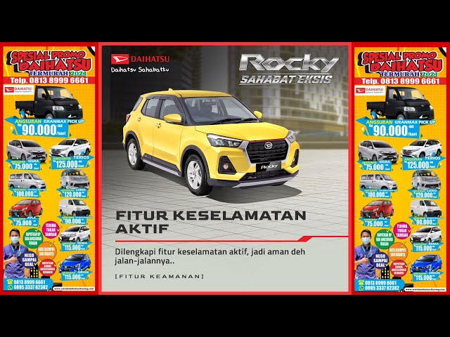 Spesifikasi Lengkap Interior Exterior Daihatsu Rocky 1.2 X MT CVT